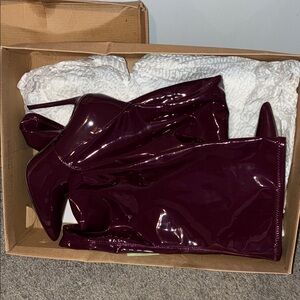 Steve Madden Glossy Plum Heels